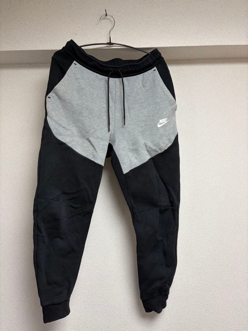 Nike テックフリース　グレー/ブラック セットアップ　S