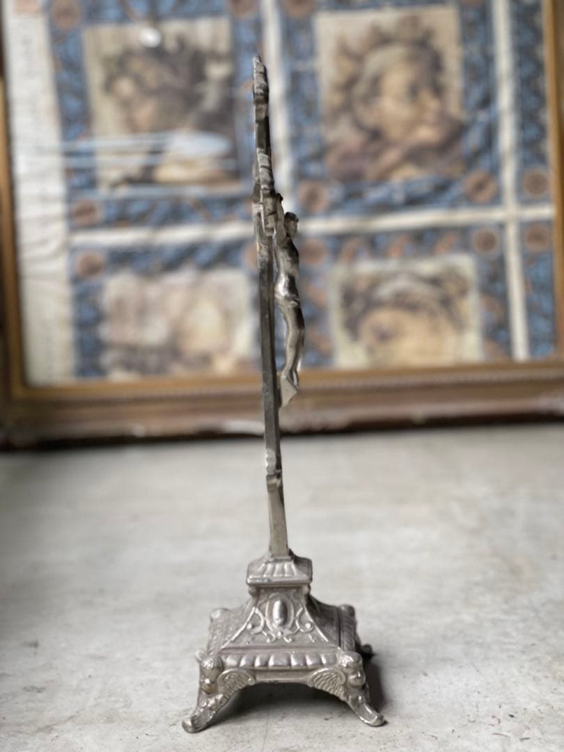 【フランス便】アンティーク ◆ キリスト十字架/メタル◆