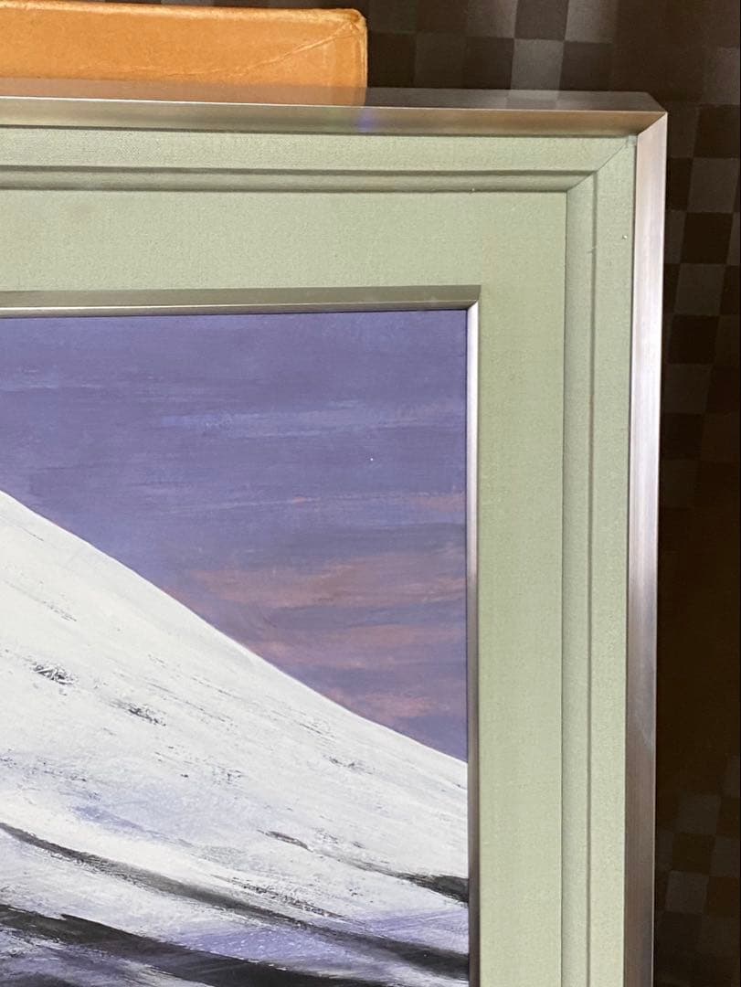 【今野忠一】　富士山 日本画　肉筆　12号大　山形県　額縁　額装　インテリア