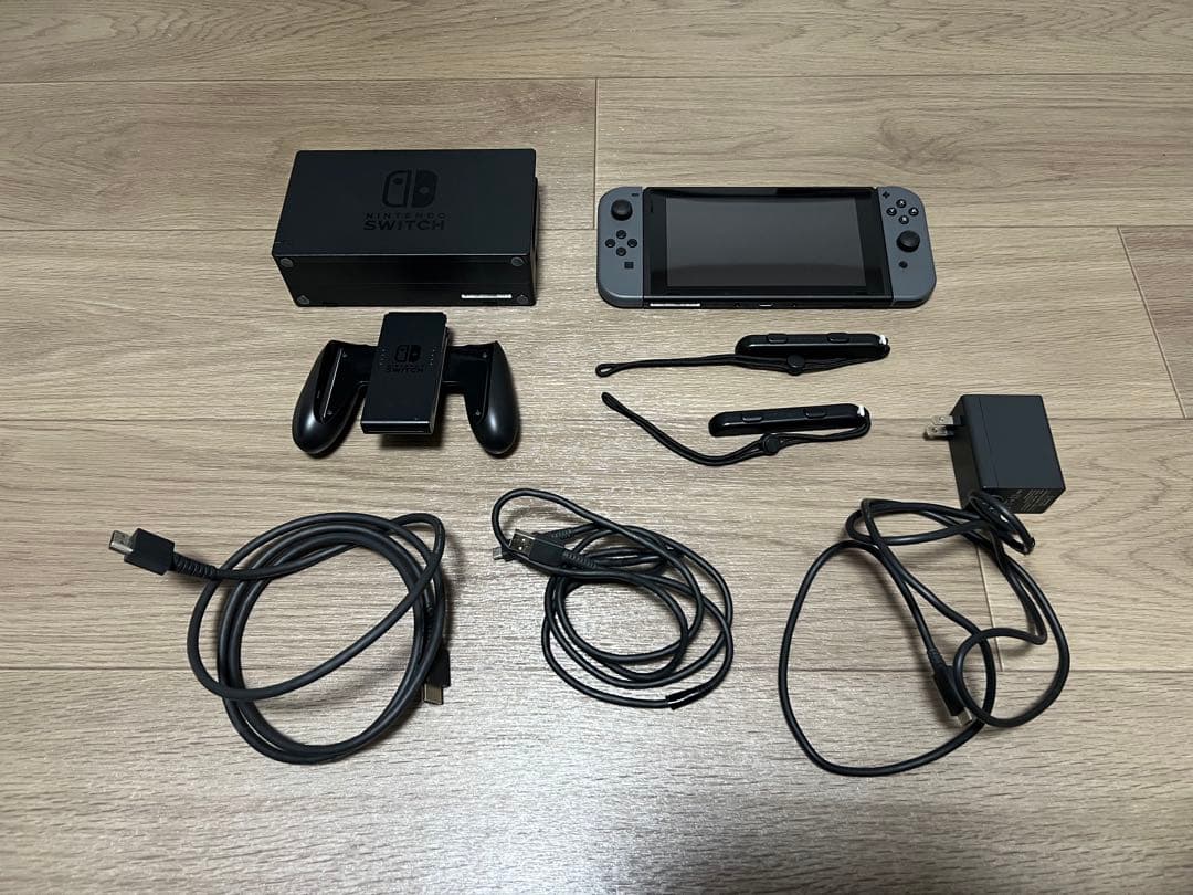 Nintendo Switch 本体 グレー 付属品付き