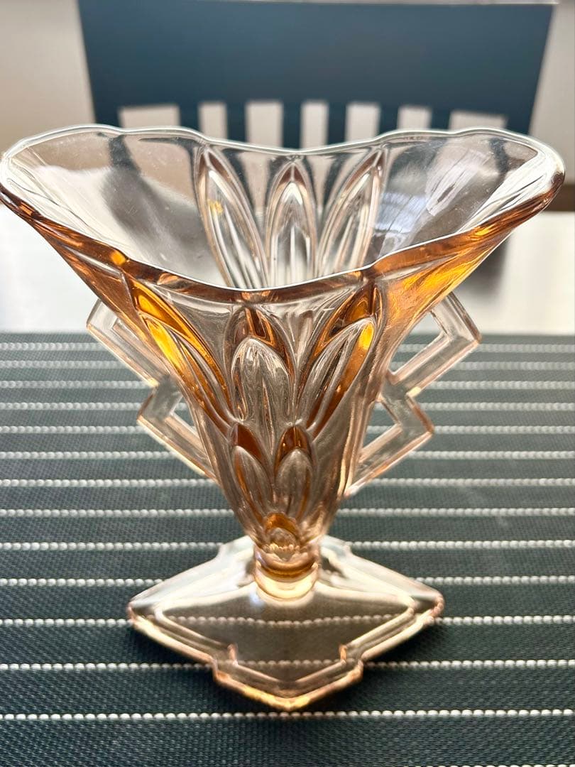 アールデコ ガラス フラワーベース