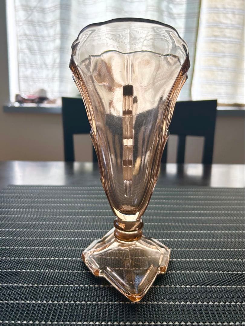 アールデコ ガラス フラワーベース