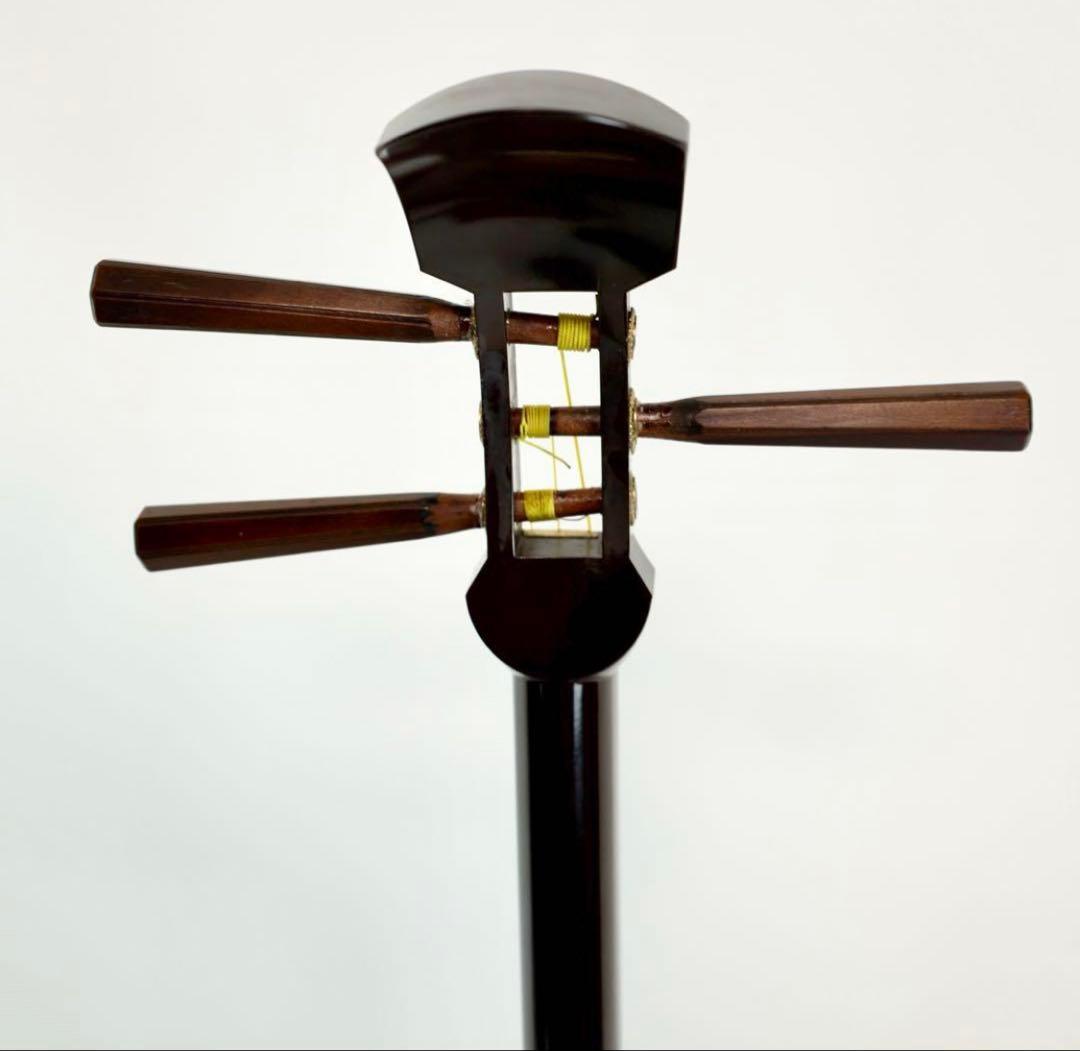 三味線本体 木製 バチ付き　セール