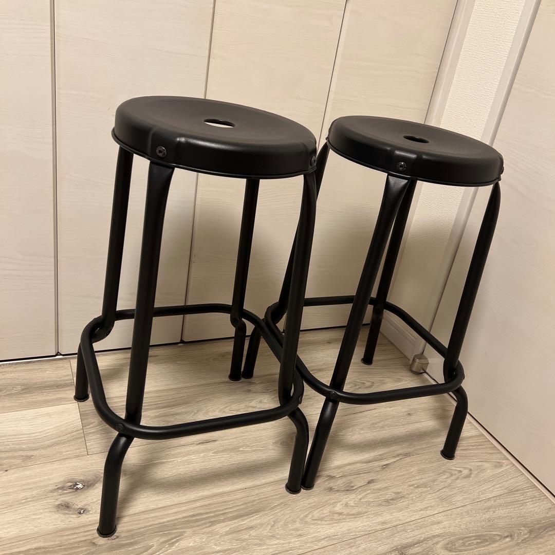 IKEA RÅSKOG ロースコグ バースツール ブラック 2脚セット