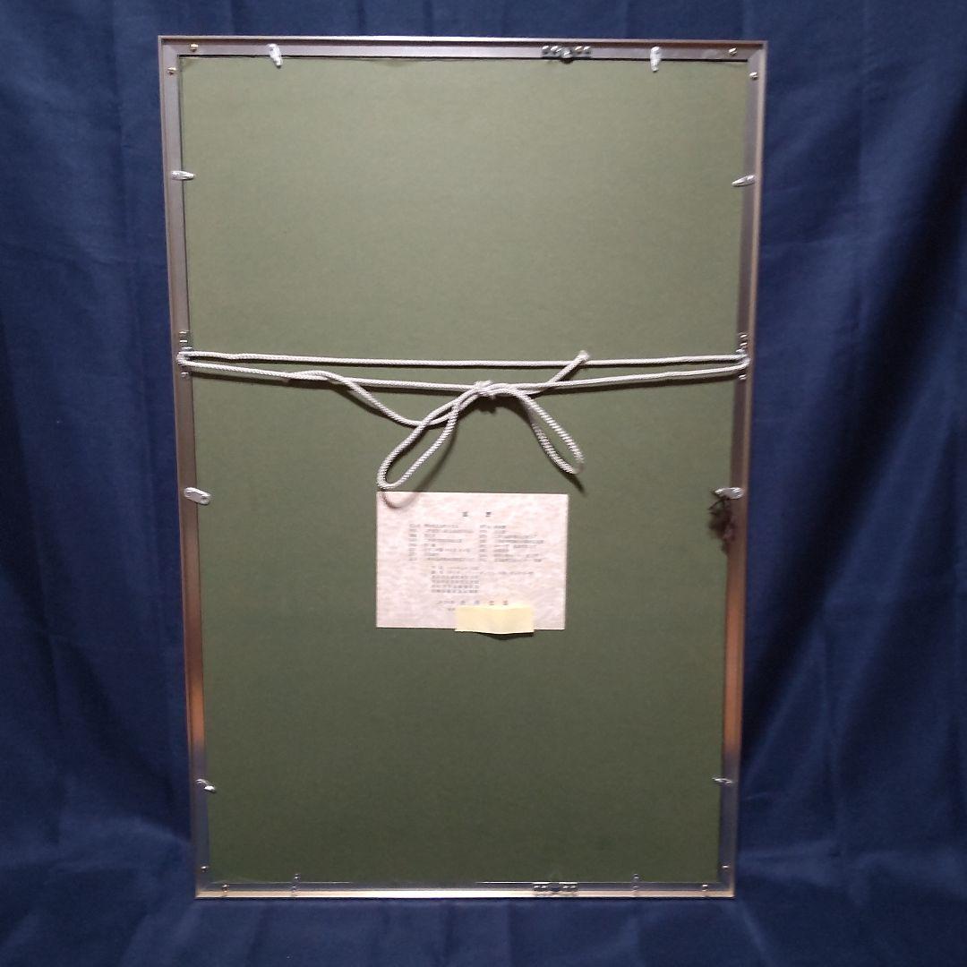 291 絵画　油彩　油絵　静物画　仁科会会員　永井忠雄　椿　額装　額縁付き