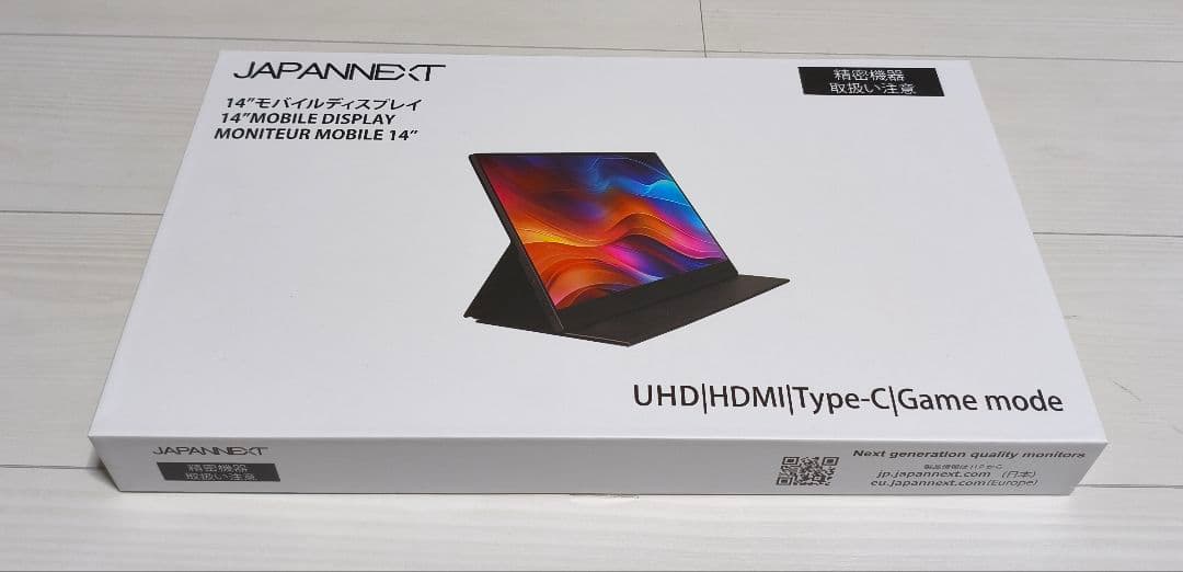 モバイルディスプレイ　JAPANNEXT 14インチ 4K