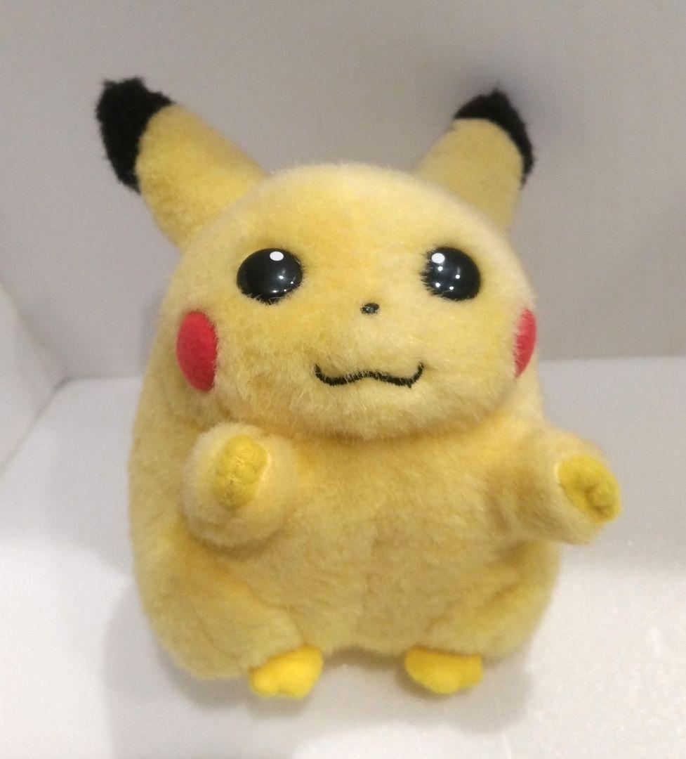 TOMY ポケモン ピカチュウ ぬいぐるみ おなかを押すとなくヨ 初期 レトロ