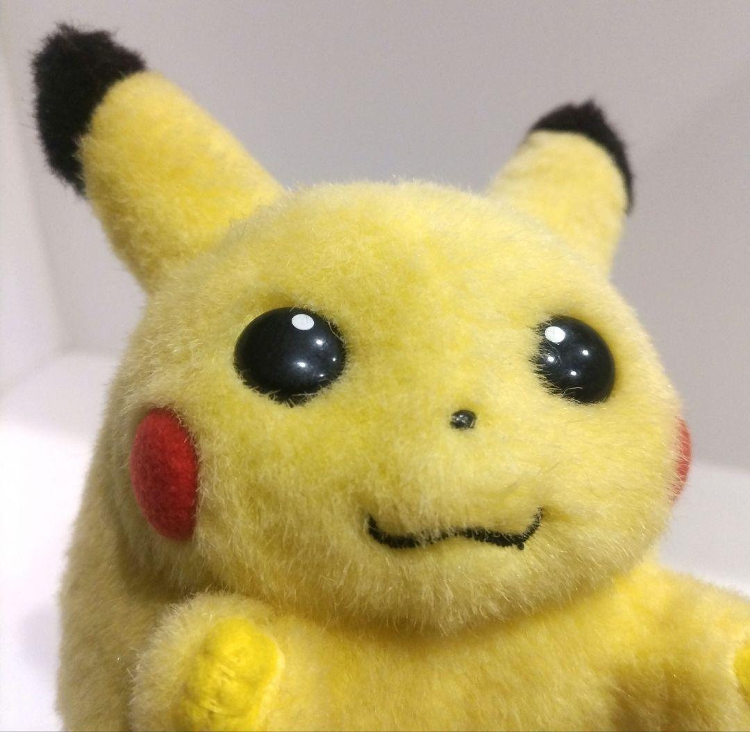 TOMY ポケモン ピカチュウ ぬいぐるみ おなかを押すとなくヨ 初期 レトロ