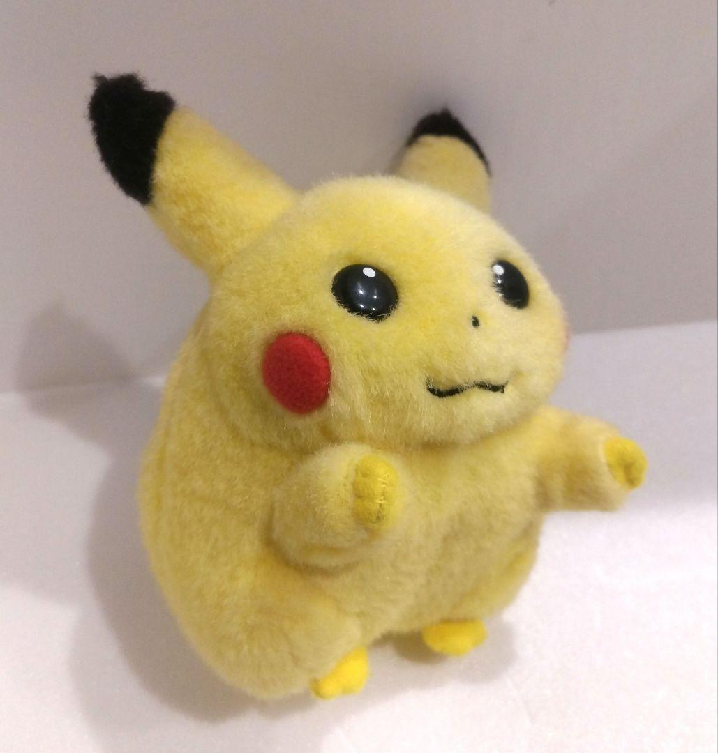 TOMY ポケモン ピカチュウ ぬいぐるみ おなかを押すとなくヨ 初期 レトロ