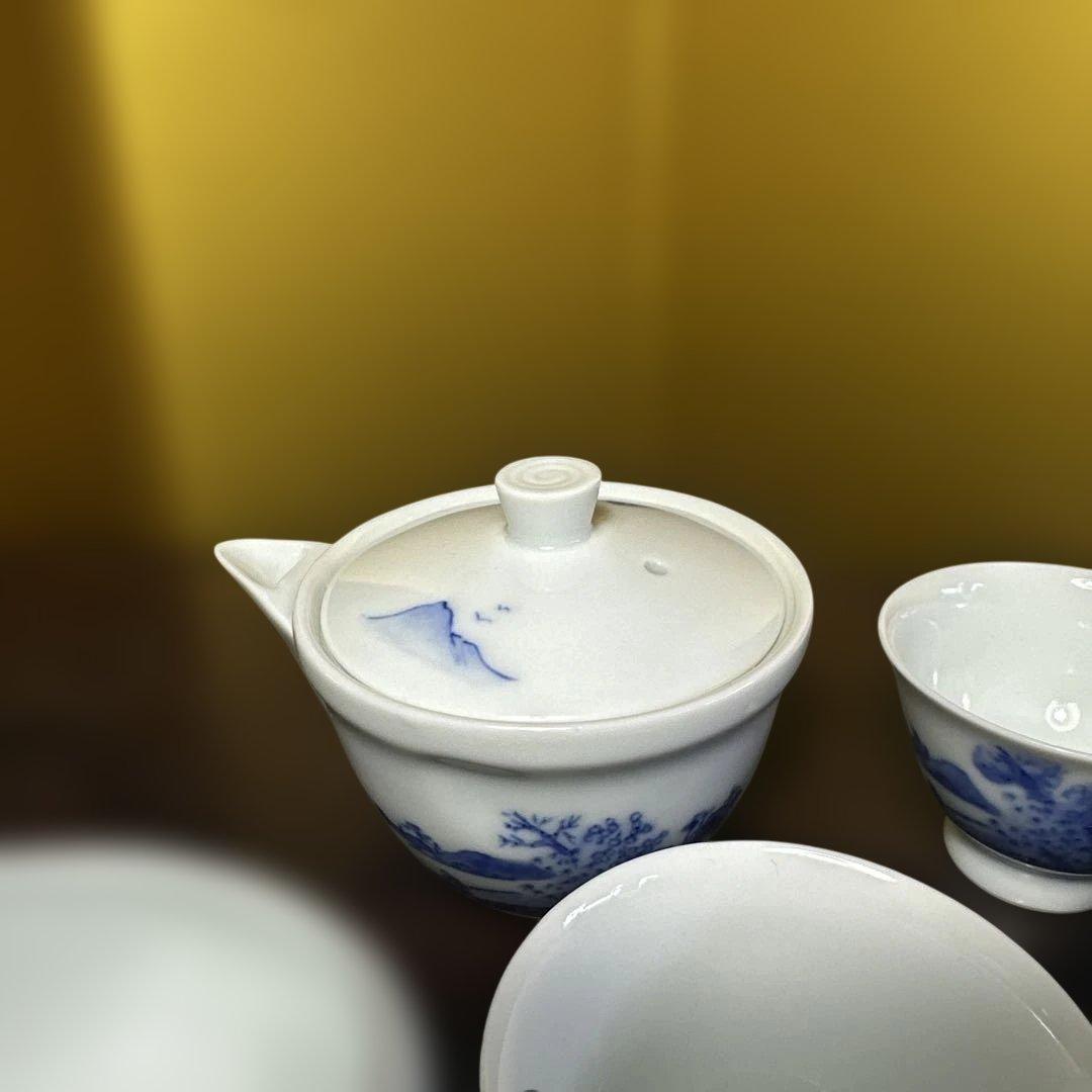 平安焼，鍋島焼，有田焼，清水焼，青白磁， 茶道具セット