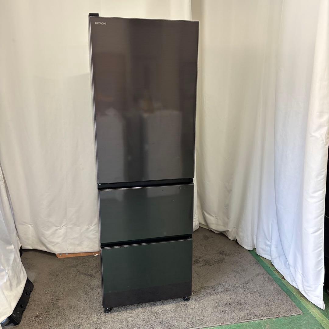 767⭕️冷蔵庫　日立　黒　大型　300-400ℓ　綺麗　安い　設置無料