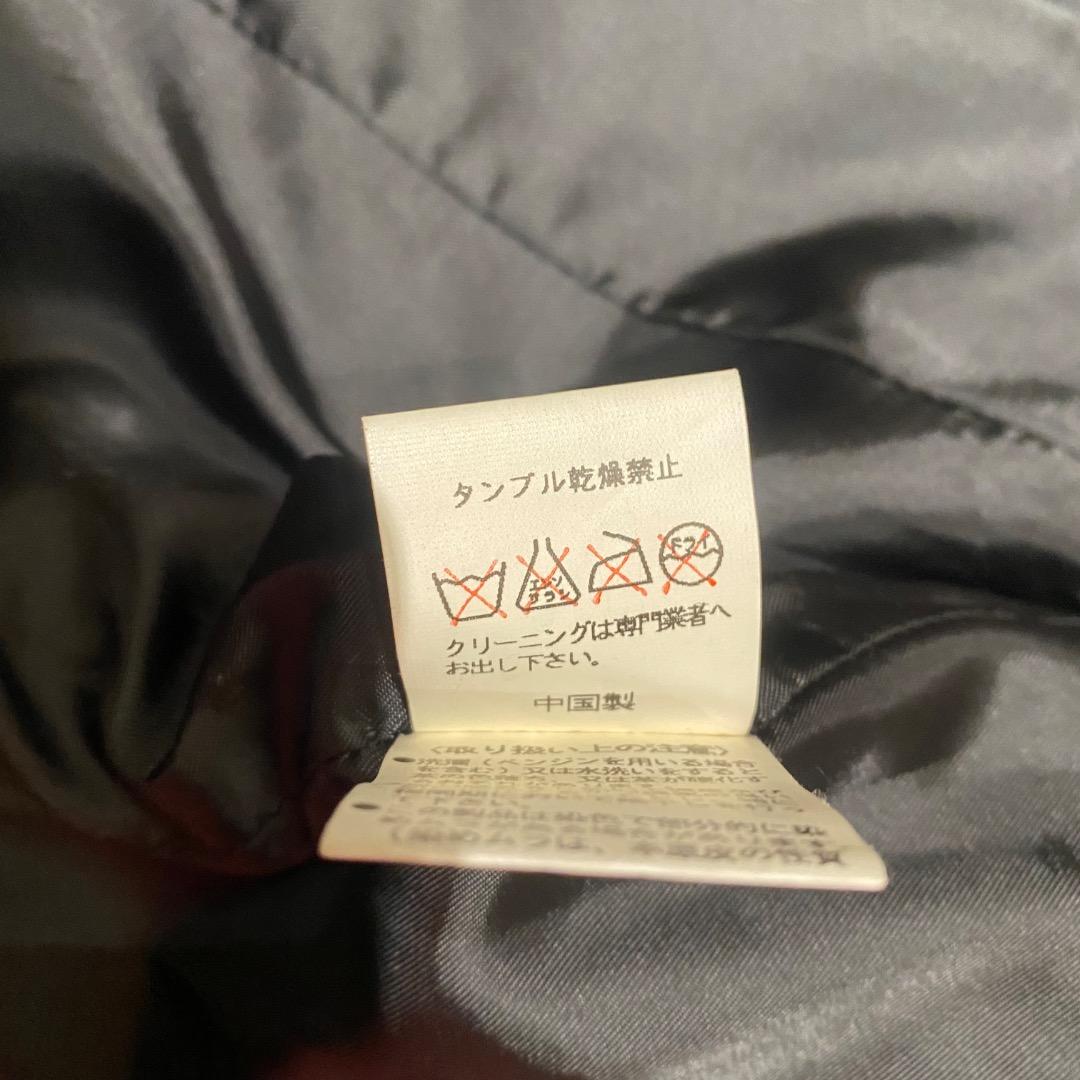 vintage ギミック ダブルジップ 牛革 シングルライダースジャケット 黒