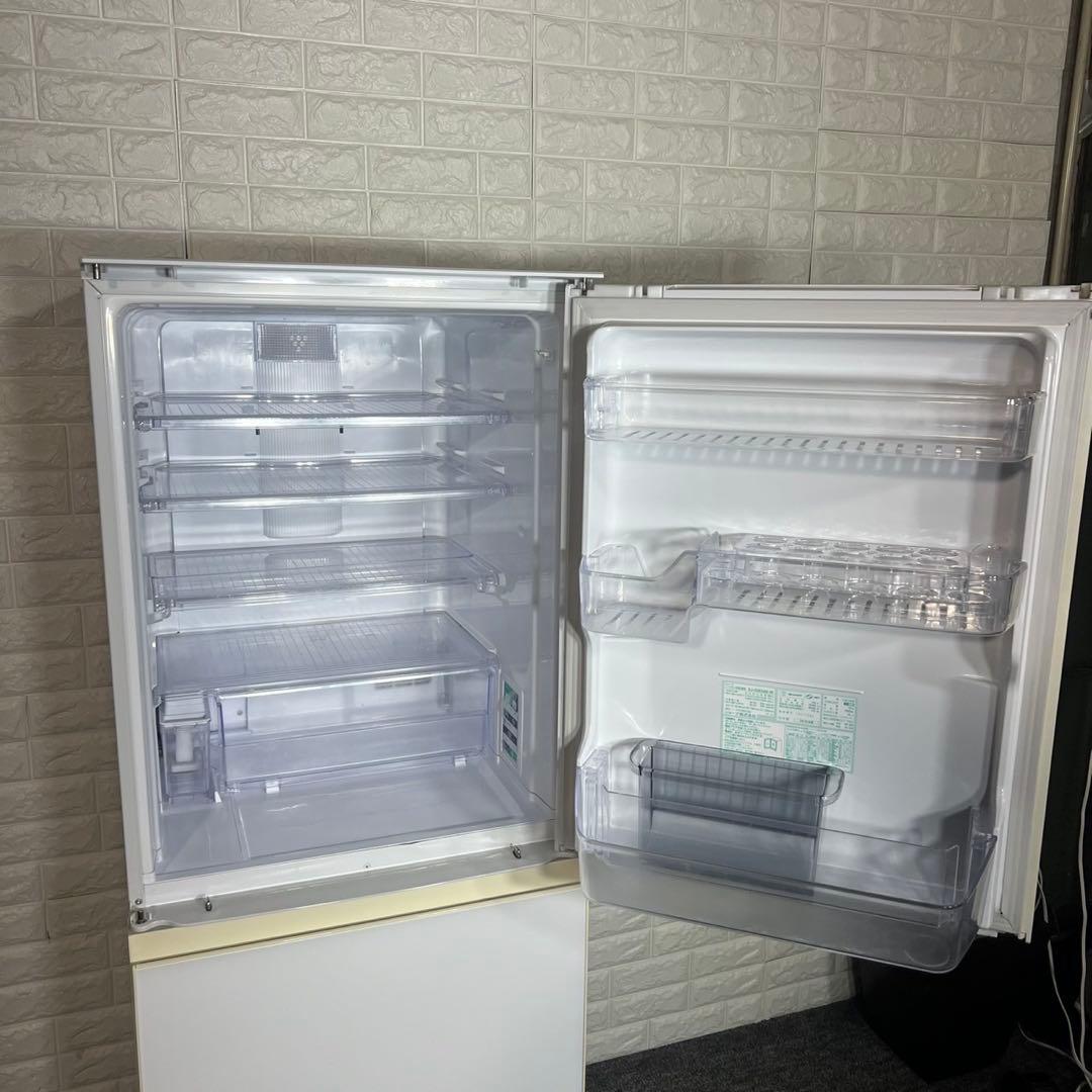 SHARP プラズマクラスター 冷蔵庫 SJ-GW36D-W 356L A075