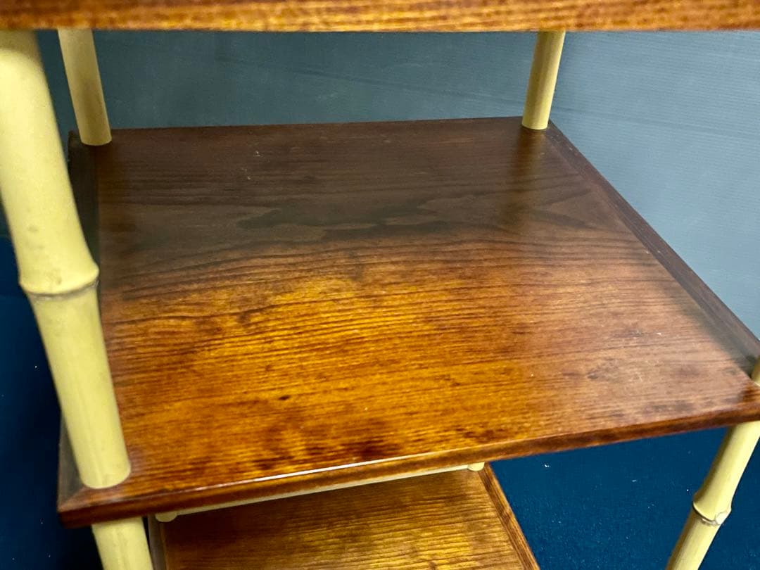 【美品】「祖」 表千家 鵬雲斎好 三和棚 塗師 泰軒 共箱 （F三和）