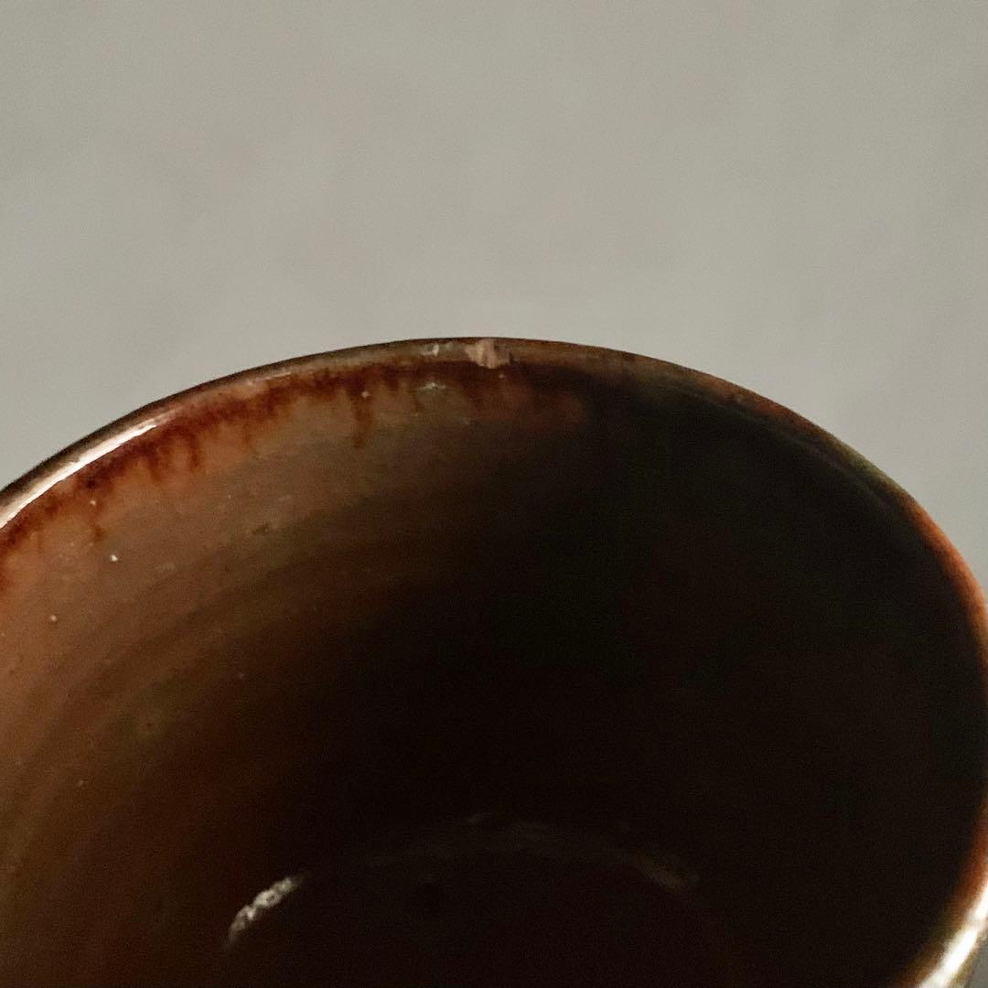 筒茶碗 須佐焼か？ 古美術 アンティーク 古道具 茶道具