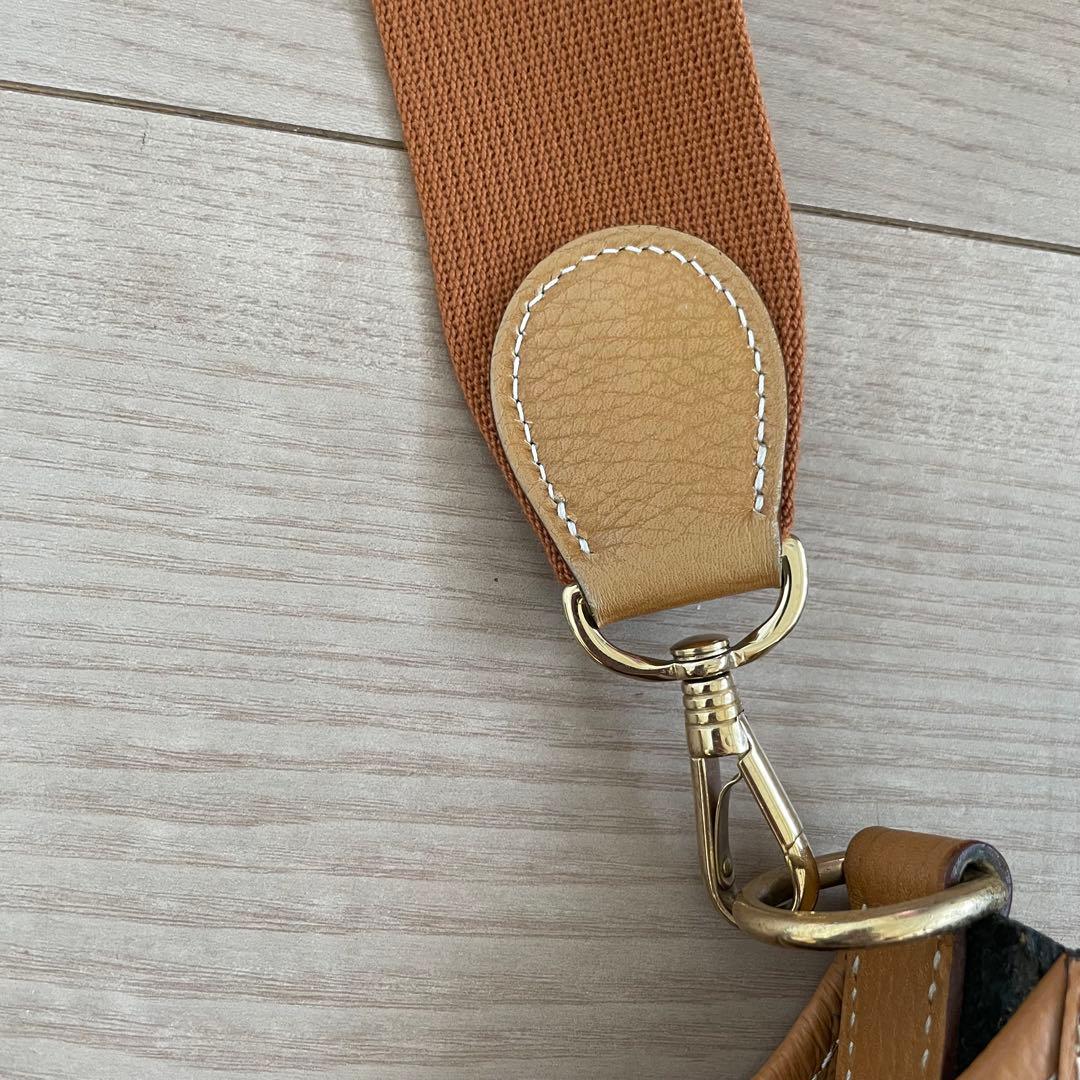 エルメス エヴリンGM 刻印あり 黒×ナチュラル バイカラー ゴールド金具