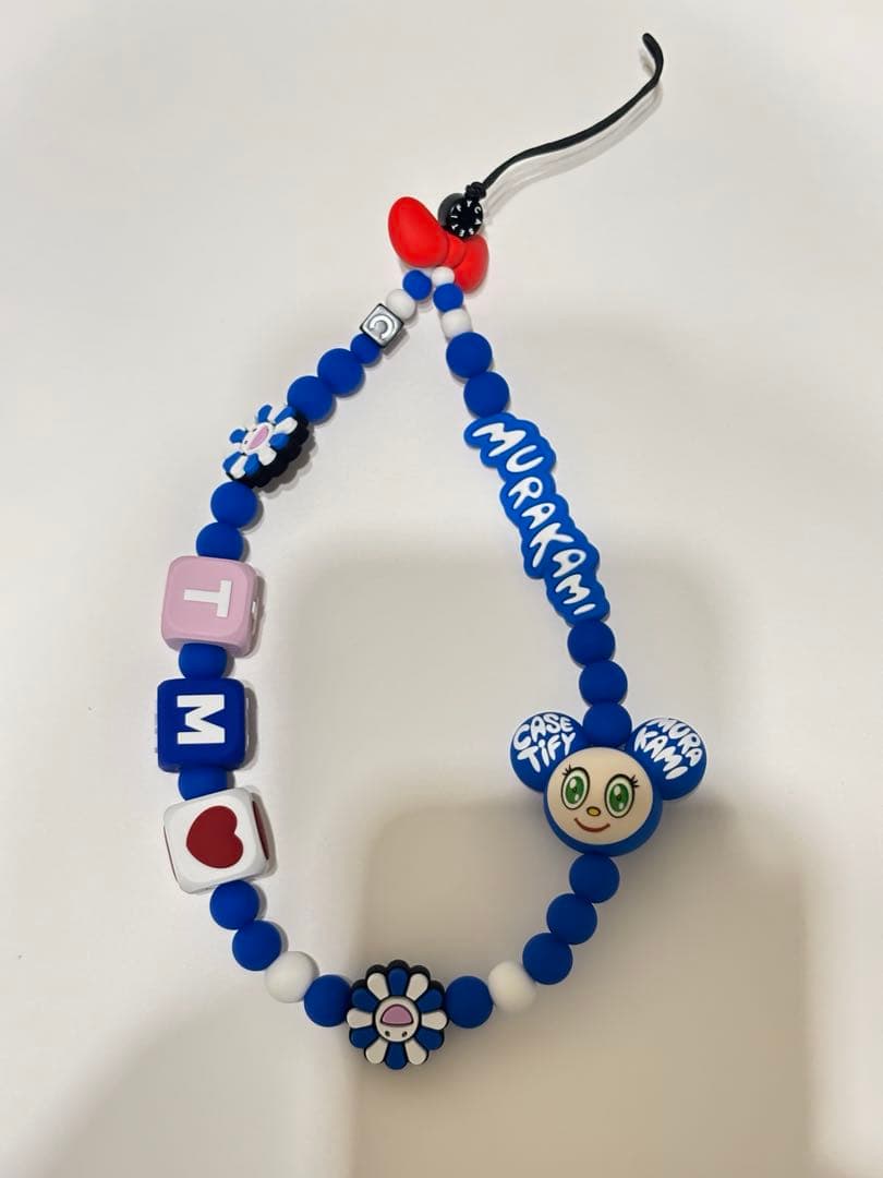 【値下げ】CASETIFY×村上隆　ストラップ (ブルー)