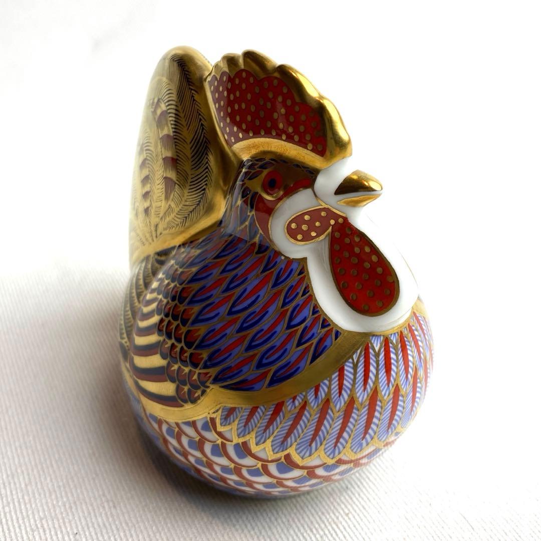 ロイヤルクラウンダービー　ペーパーウエイト　ニワトリ