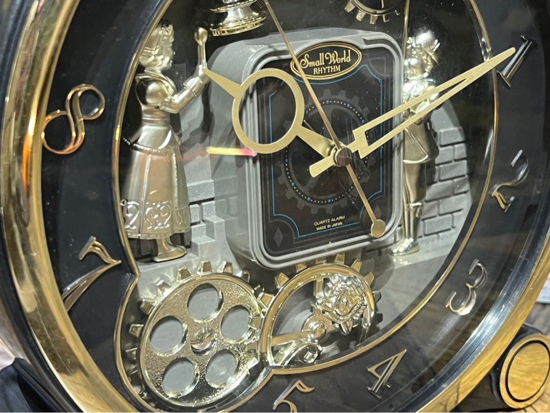 スモールワールド からくり時計 リズム時計 昭和レトロ 当時物 インテリア
