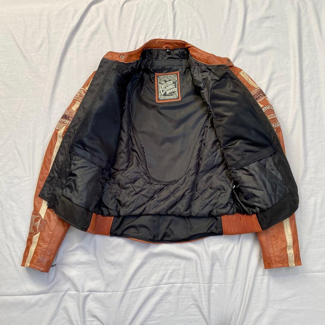 【美品】　DEGNER ライダースジャケット　ラムレザー　羊革　ヴィンテージ加工