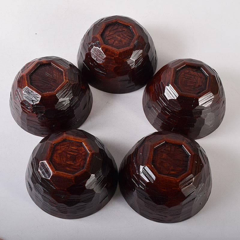 茶懐石道具　讃岐漆器　後藤塗　蓋付吸物碗　5客　共箱　N　7681C