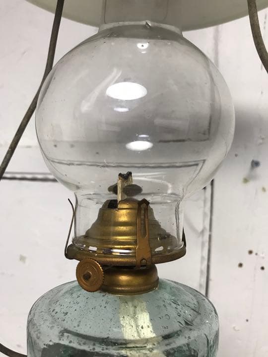 オイルランプ　アンティーク