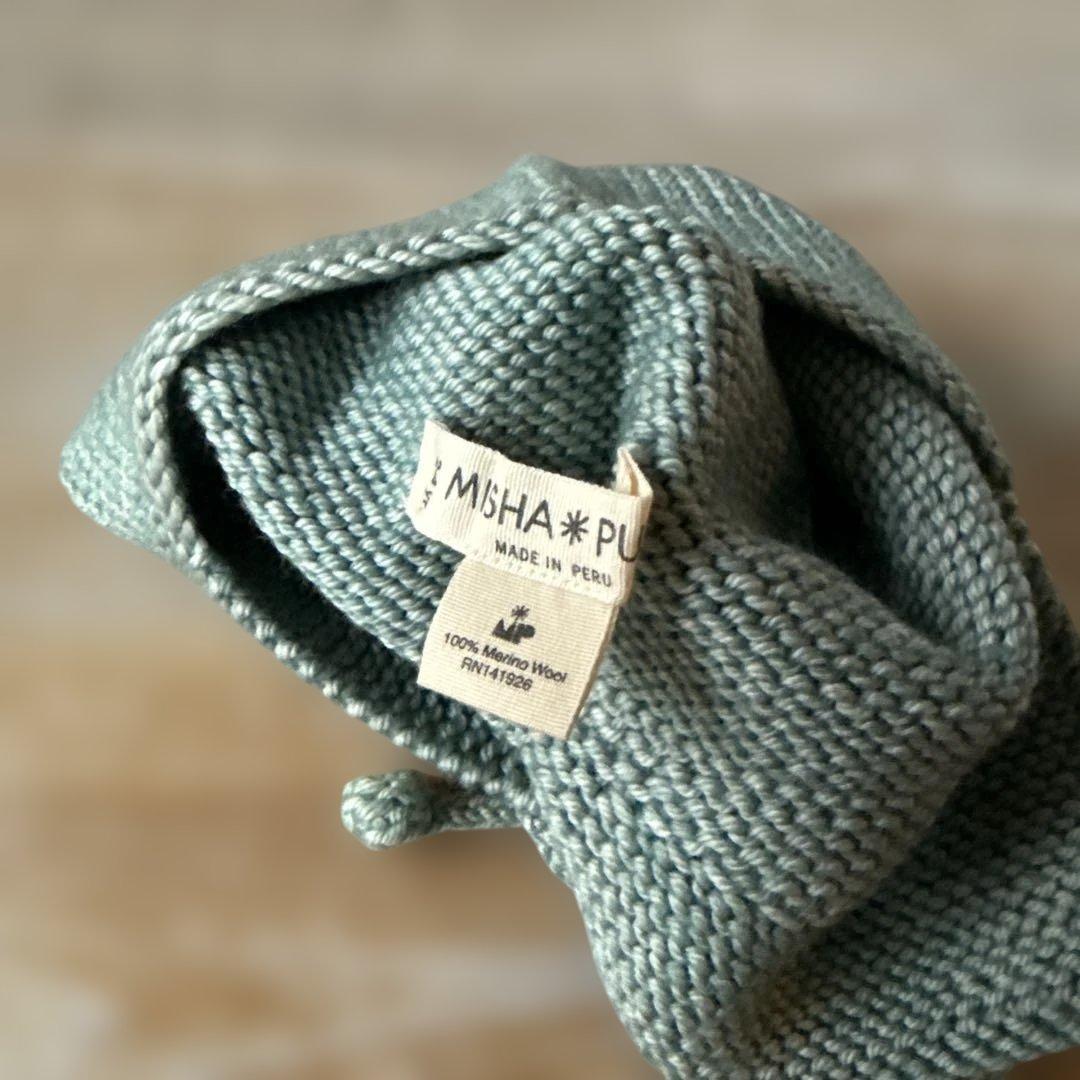 Misha & Puff ポンポン付きニット帽　2-4y