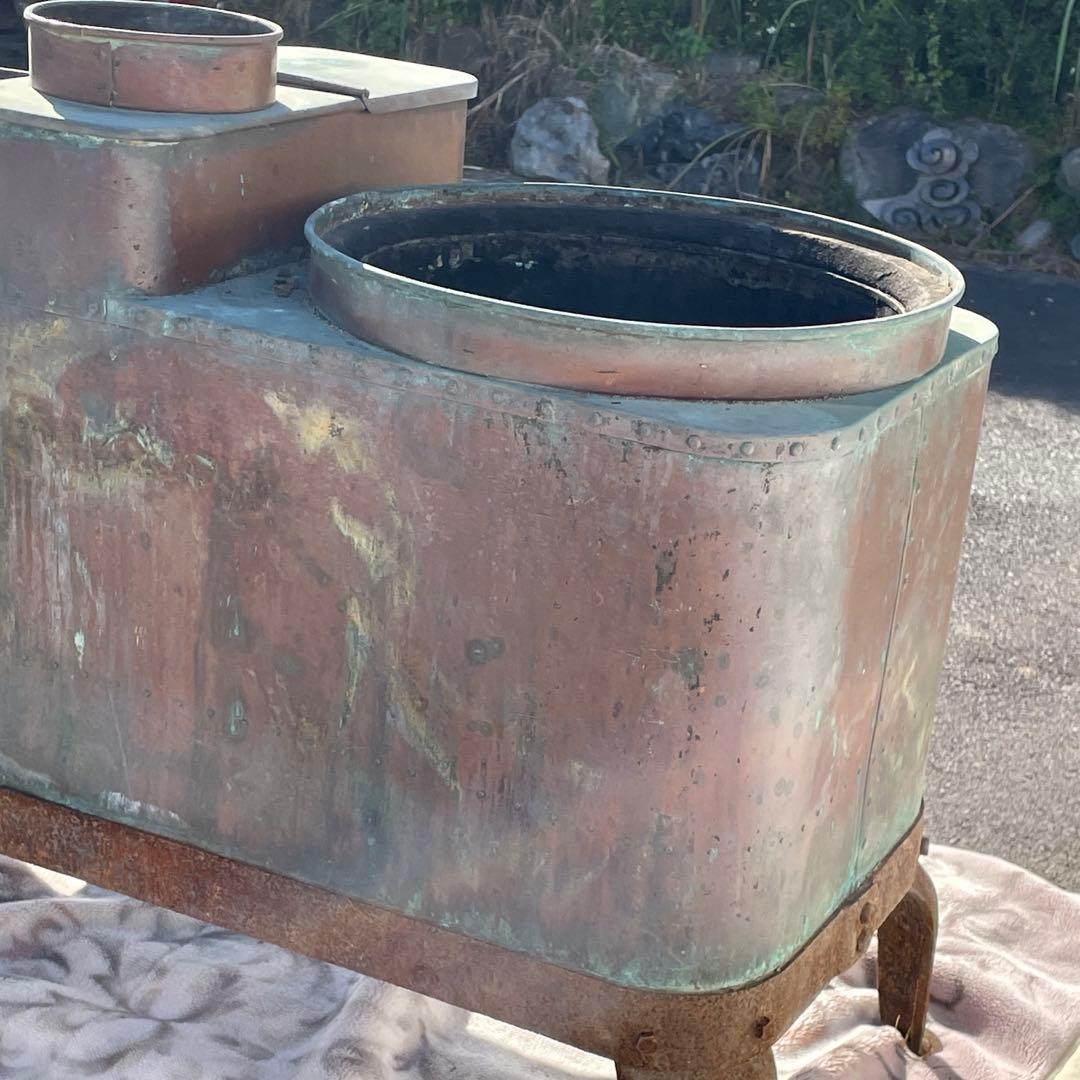 引取り限定　最終価格　希少　銅製　八千代竈　八千代竈製作所　長野県