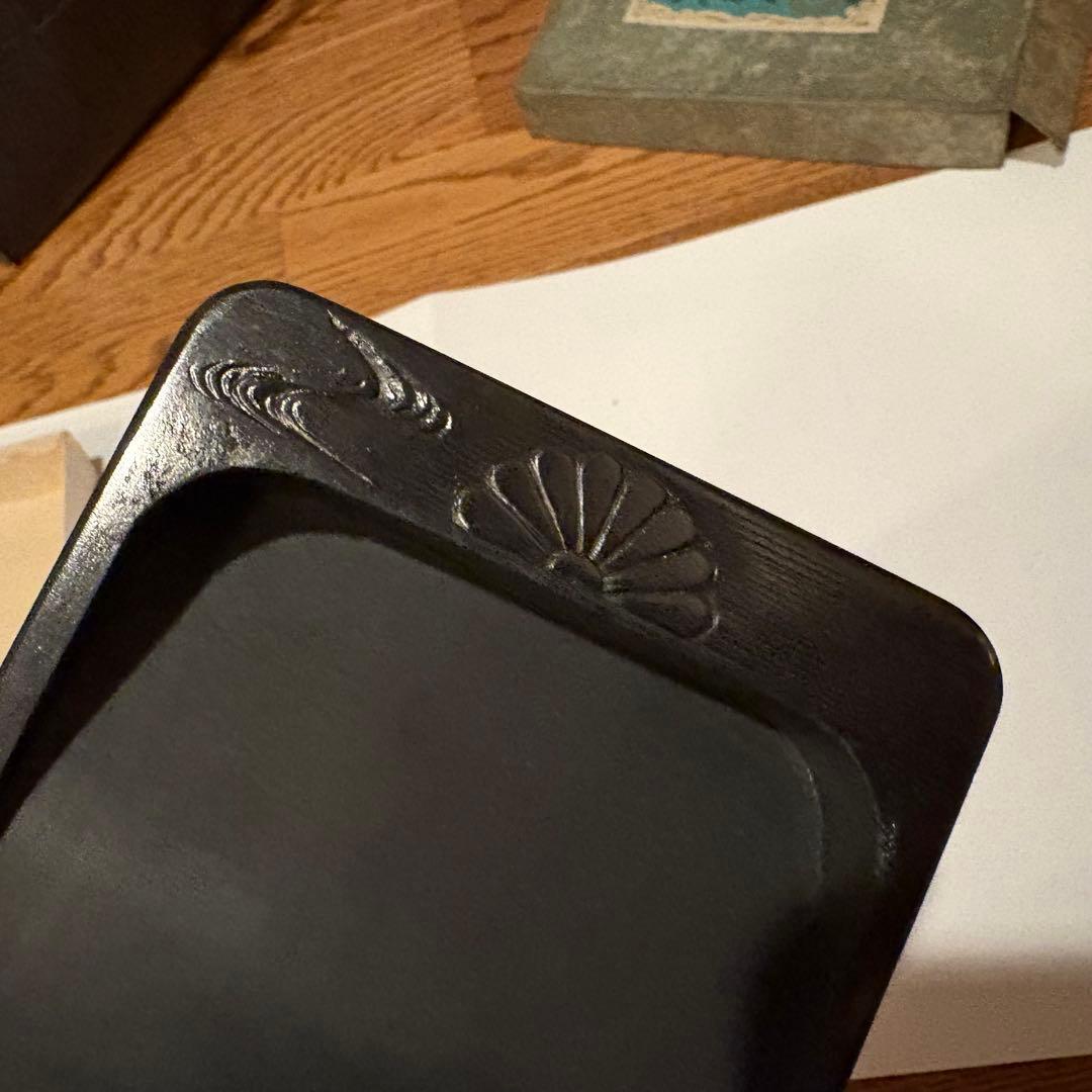 芳龍閣硯本舗　雨畑硯　深澤勝左衞門　書道　硯　すずり①