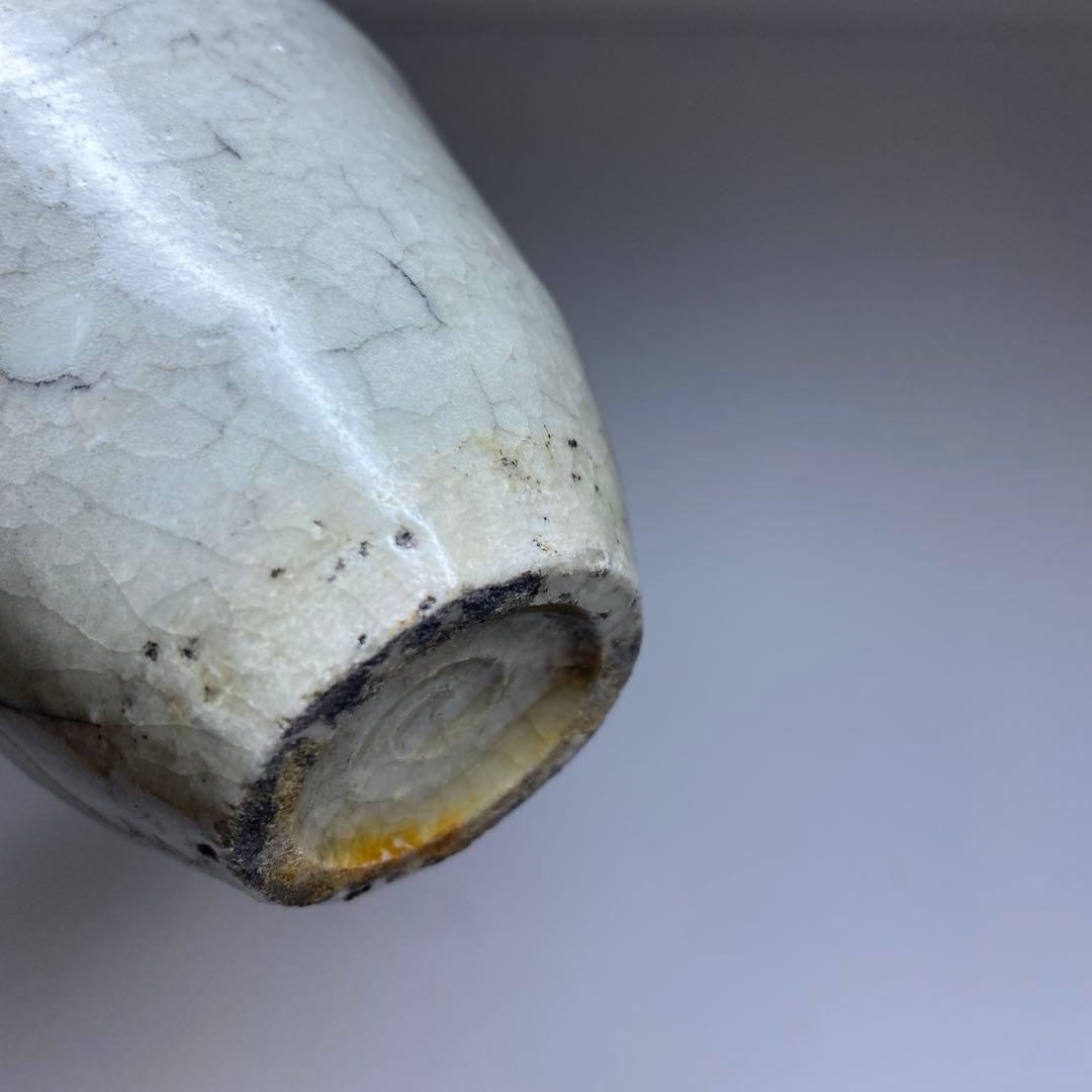 中国清時代　哥窯ひび焼小壺　高さ8.3㎝　東Y7-0324☆2F