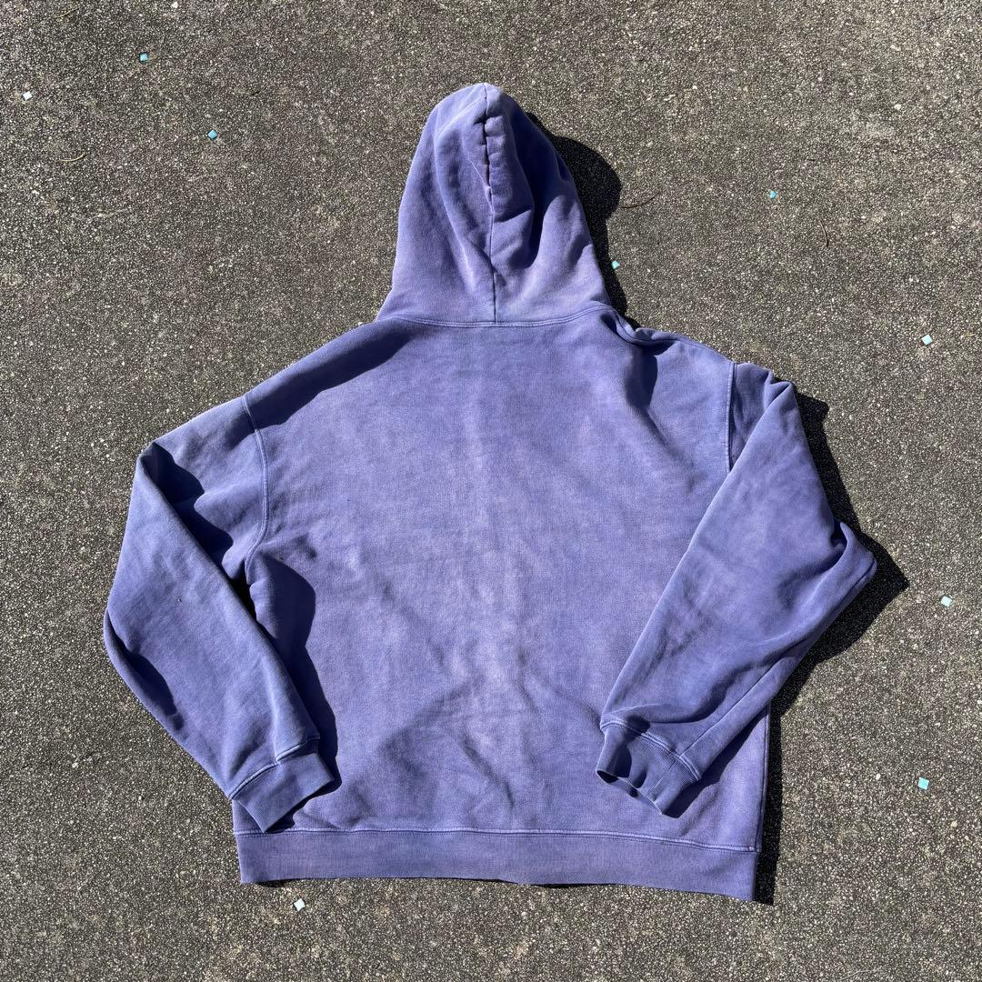 ナス紺 フェード 90s 00s vintage ダブルジップパーカー ボロ