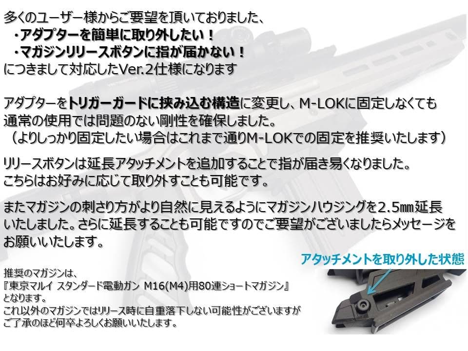 VSR-ONEマガジンアダプタVer2 ＆ ストックアダプタTypeBセット