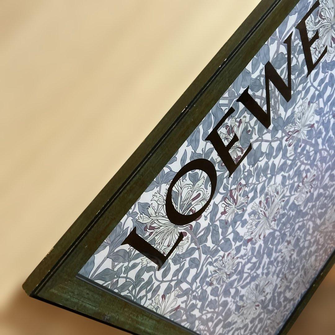 LOEWEロエベウィリアムモリスポスターフレーム 花柄 ダークグリーン