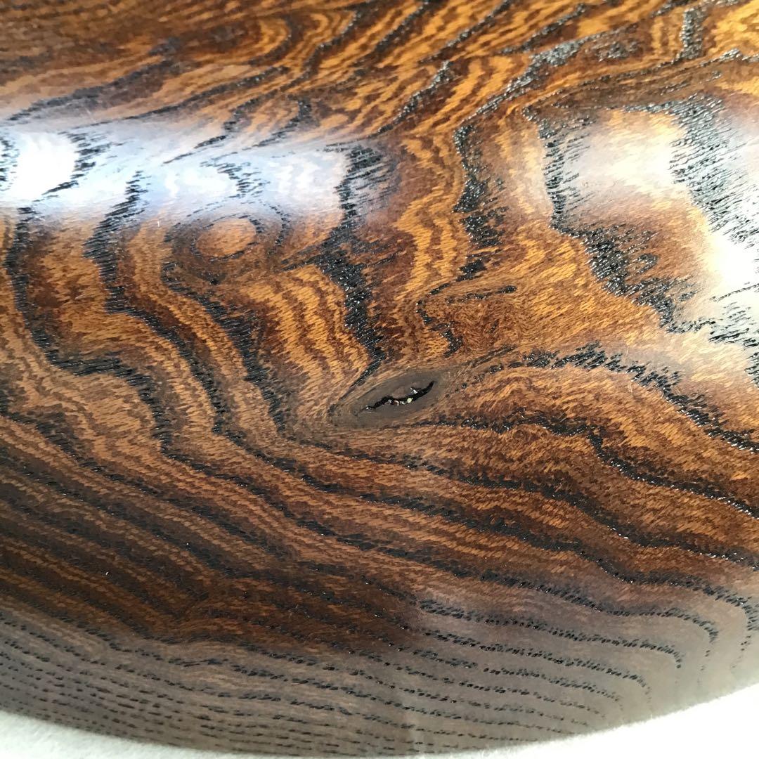 茶道具　菓子器　神代欅菓子盆　木工作家　榮一作　共箱　S284KB