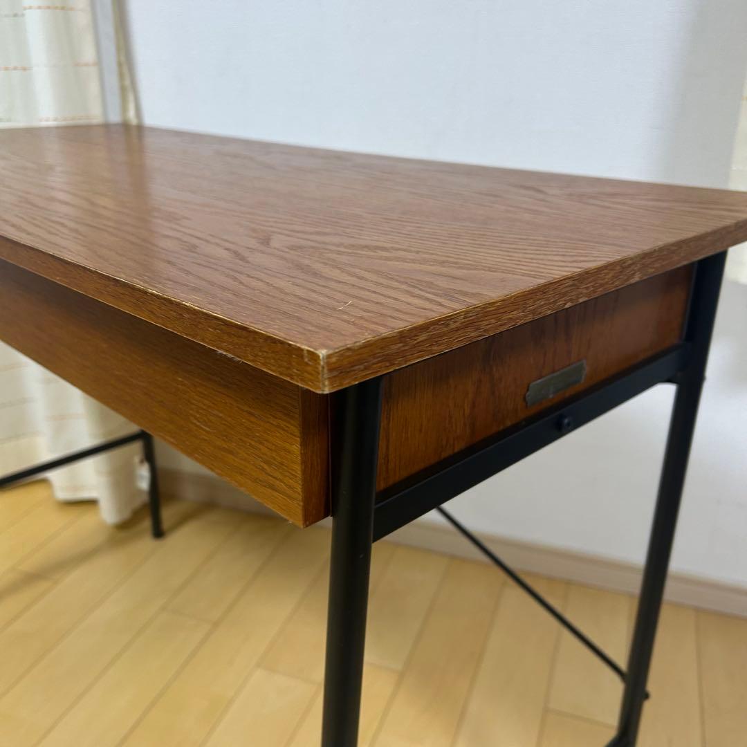 nikoand… ニコアンド デスク 机 ブラウン 木目 引き出し　W100cm