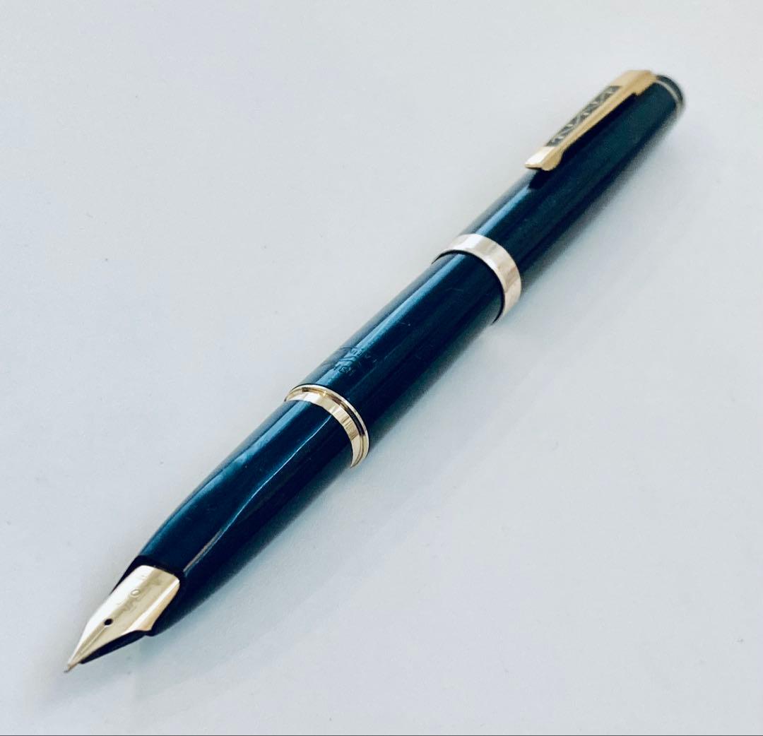 ペン先18K◆プラチナ 高級万年筆 Platinum 唐草 18金 1960s