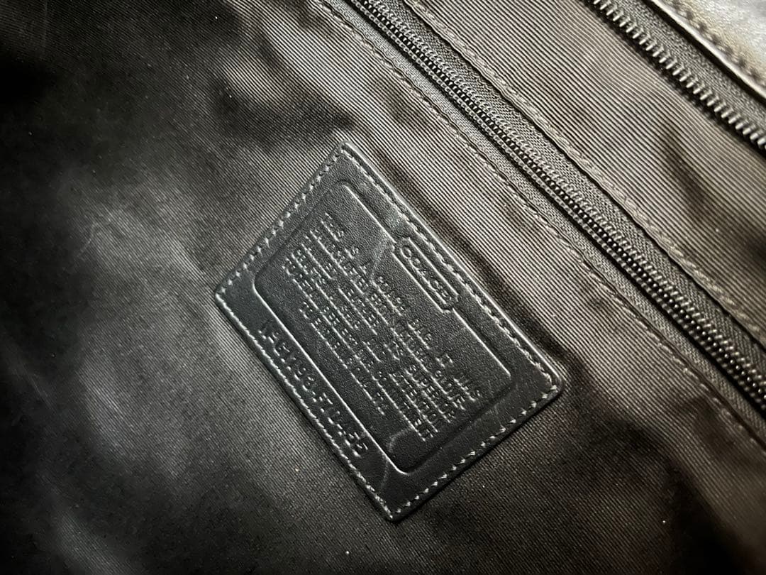 COACHブラックレザー ビジネスバッグ　2way
