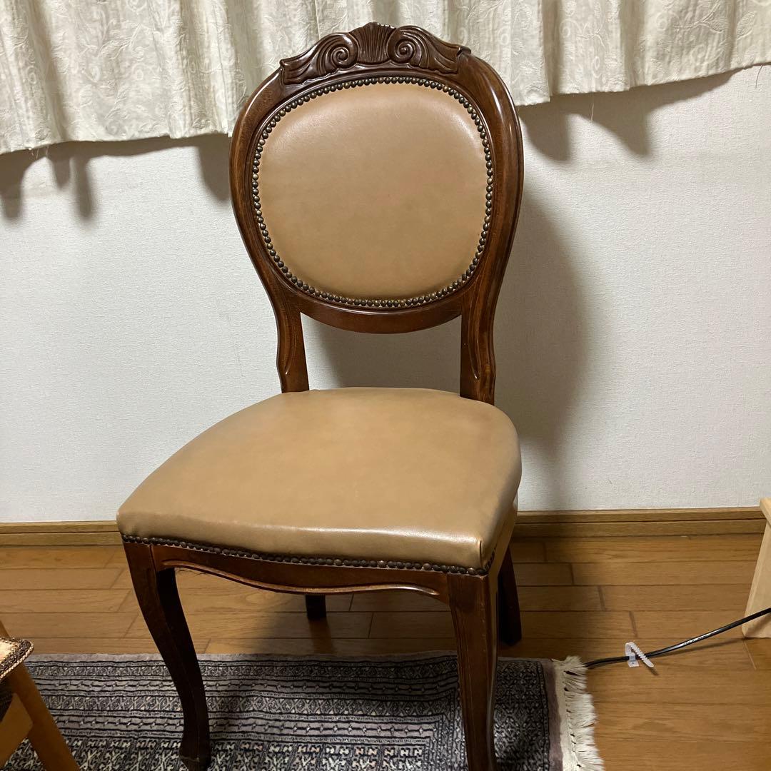 イタリア家具　アンティークダイニングチェア