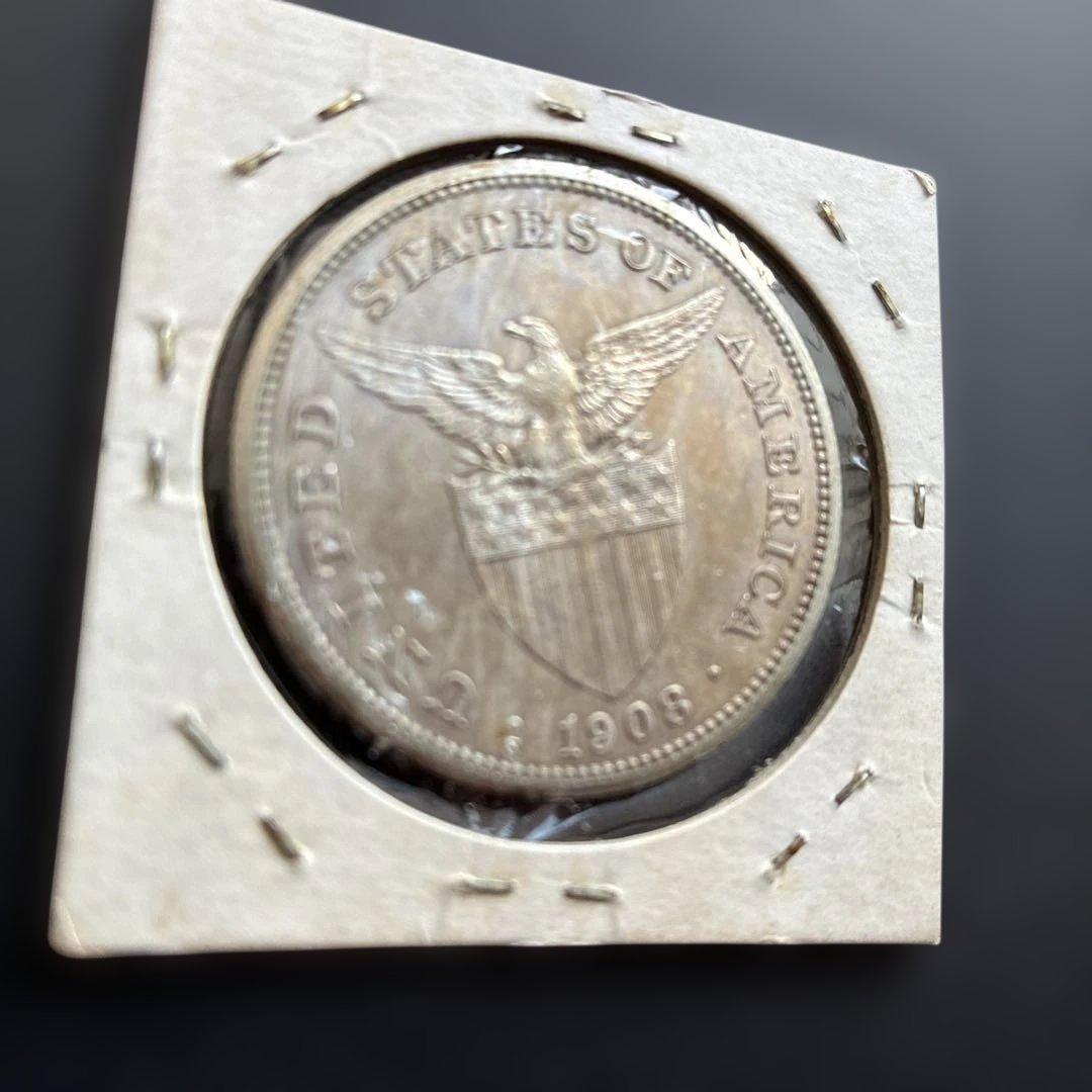 招*@様 1908年 フィリピン 1ペソ 