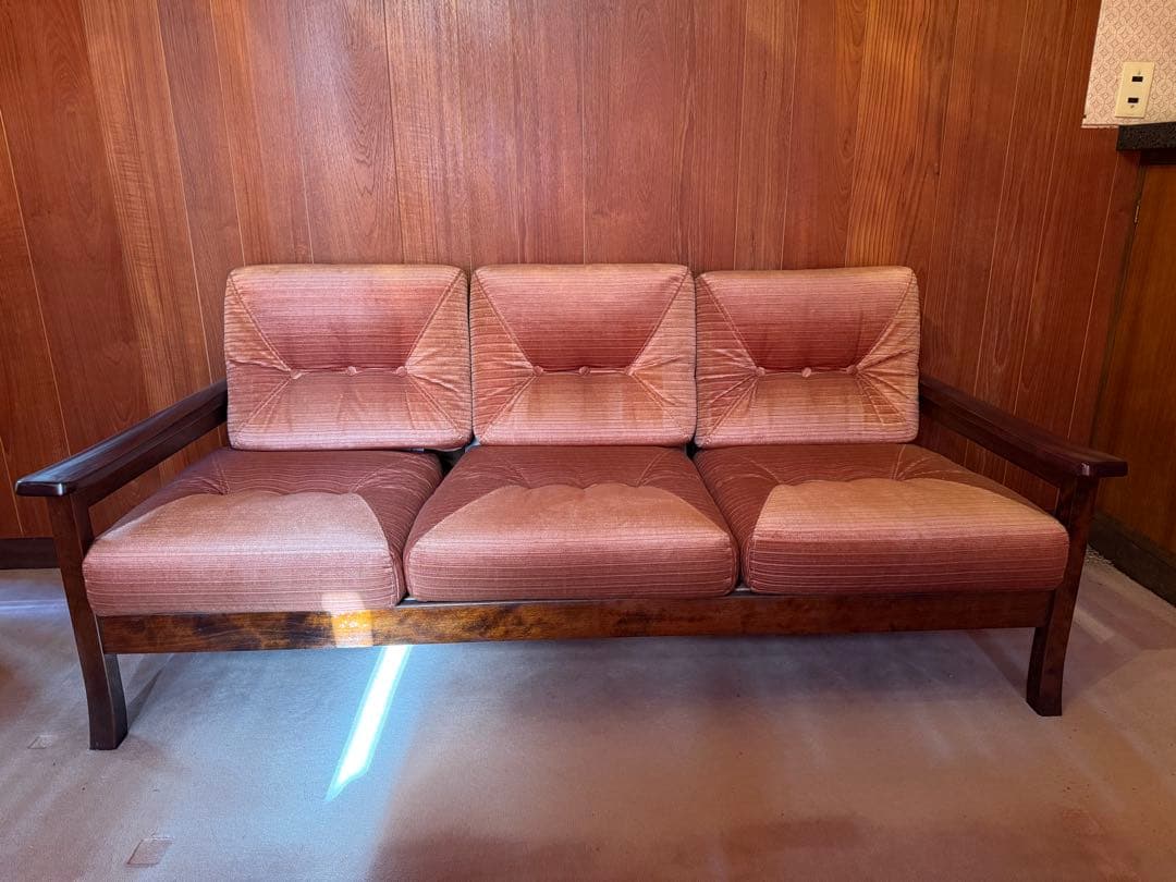 【O-2115】モリシゲ家具 応接セット 3人掛け 1人掛け センターテーブル