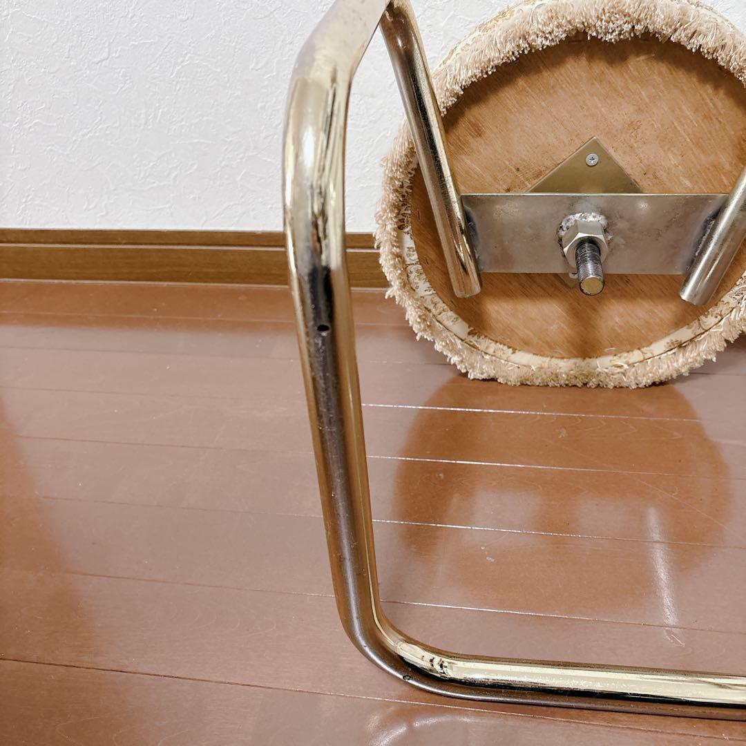 アンティーク調　スツール　ヴィンテージ　レトロモダン　70's 丸椅子