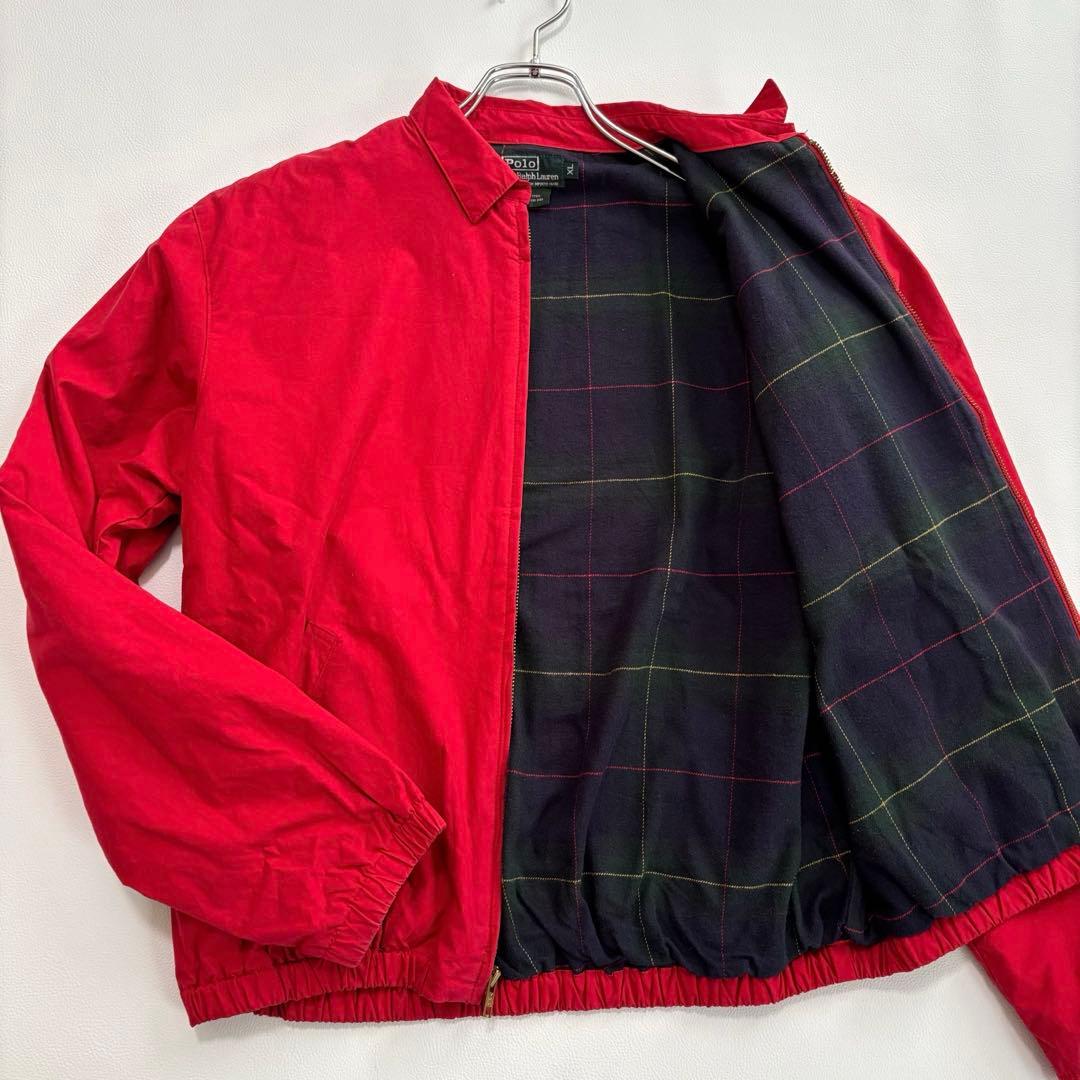 ポロバイラルフローレン ブルゾン XLサイズ チェック柄 ポニー刺繍 USA製
