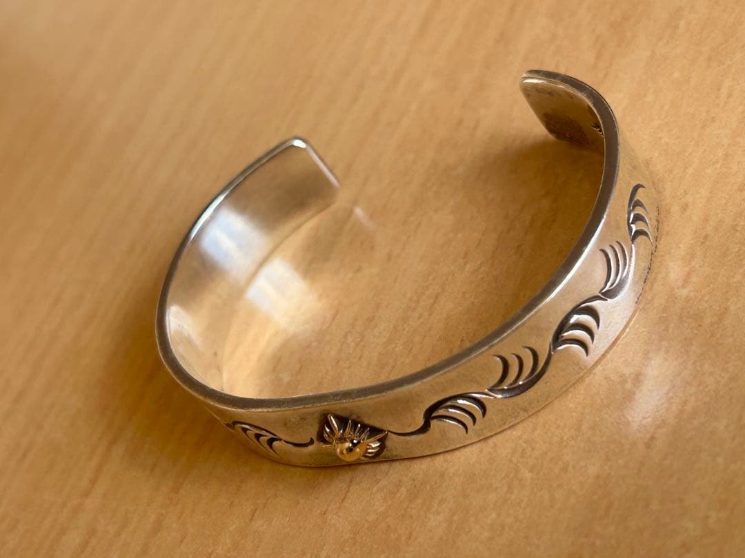 ARIZONAFREEDOM バングル 太陽神 K18 銀金 B-18b