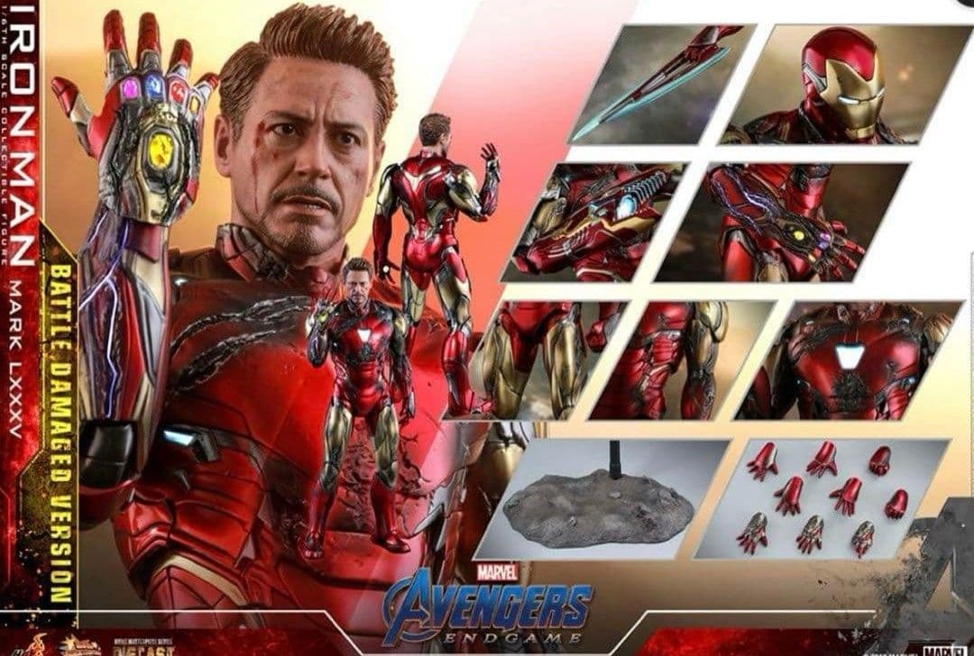 り*と様 新品未開封ホットトイズアイアンマンマーク85バトルダメージムービーマス