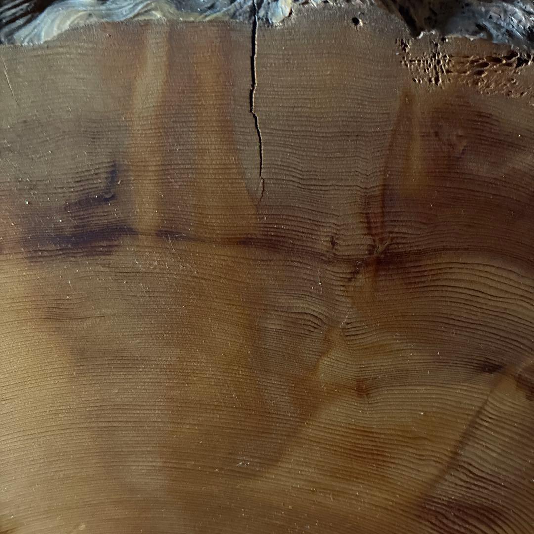 【used】　屋久杉　1枚板　置物　工芸品　衝立