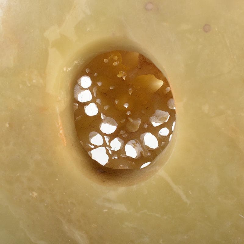 中国　玉石蝋石青田石彫刻　葡萄刻　床飾　置物　V　R5592