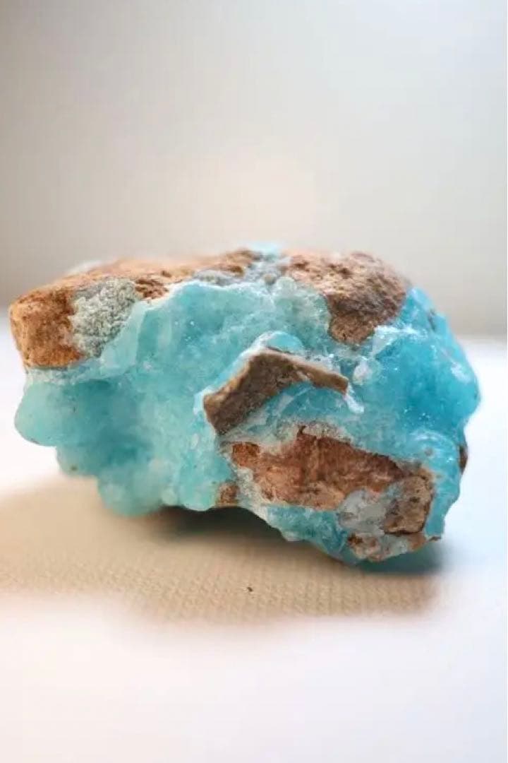 希少 コンゴ Mfouati鉱山 ブルーヘミモルファイト　鉱物標本　原石　結晶