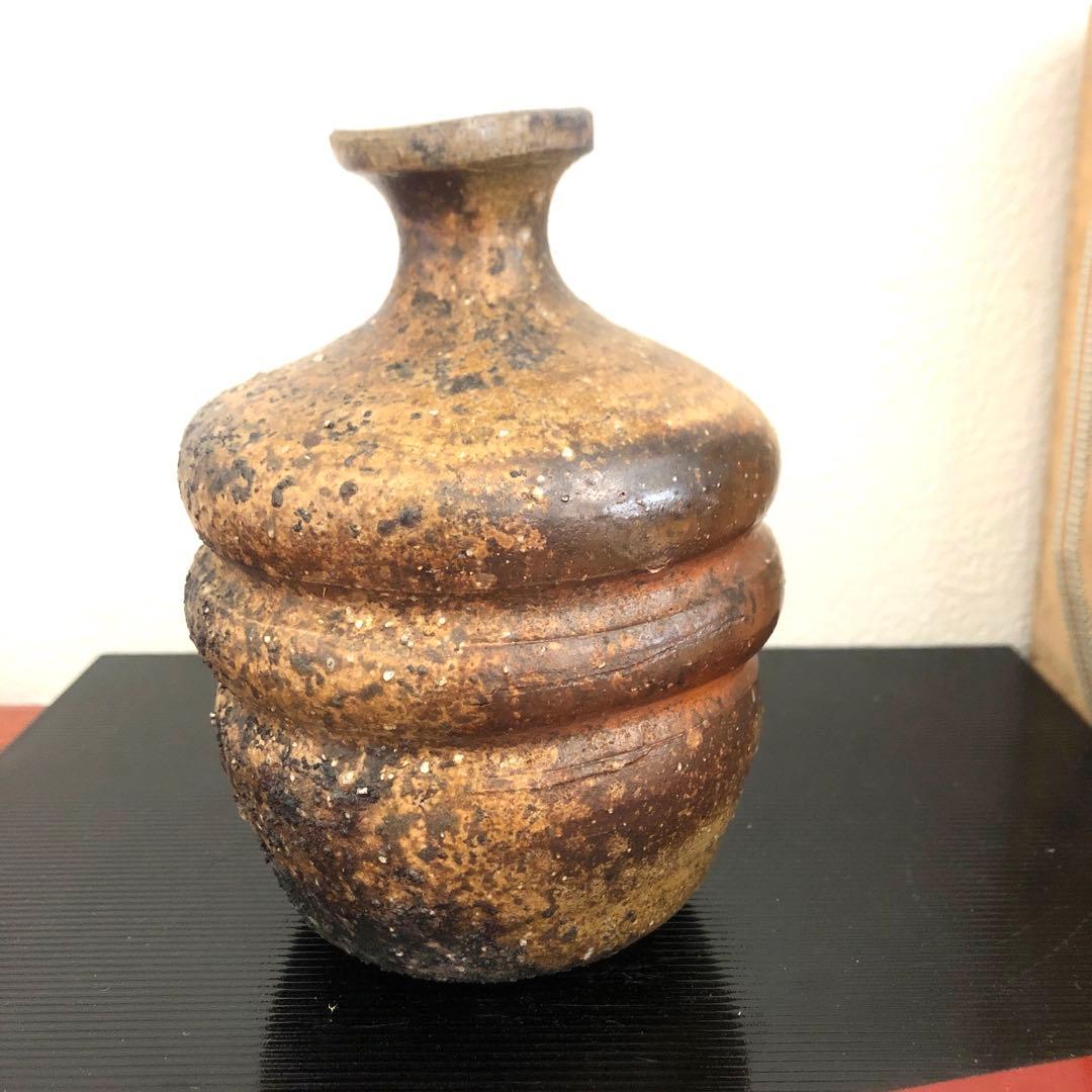 備前焼　小西陶蔵　徳利　一輪挿　箱　骨董　アンティーク　華道