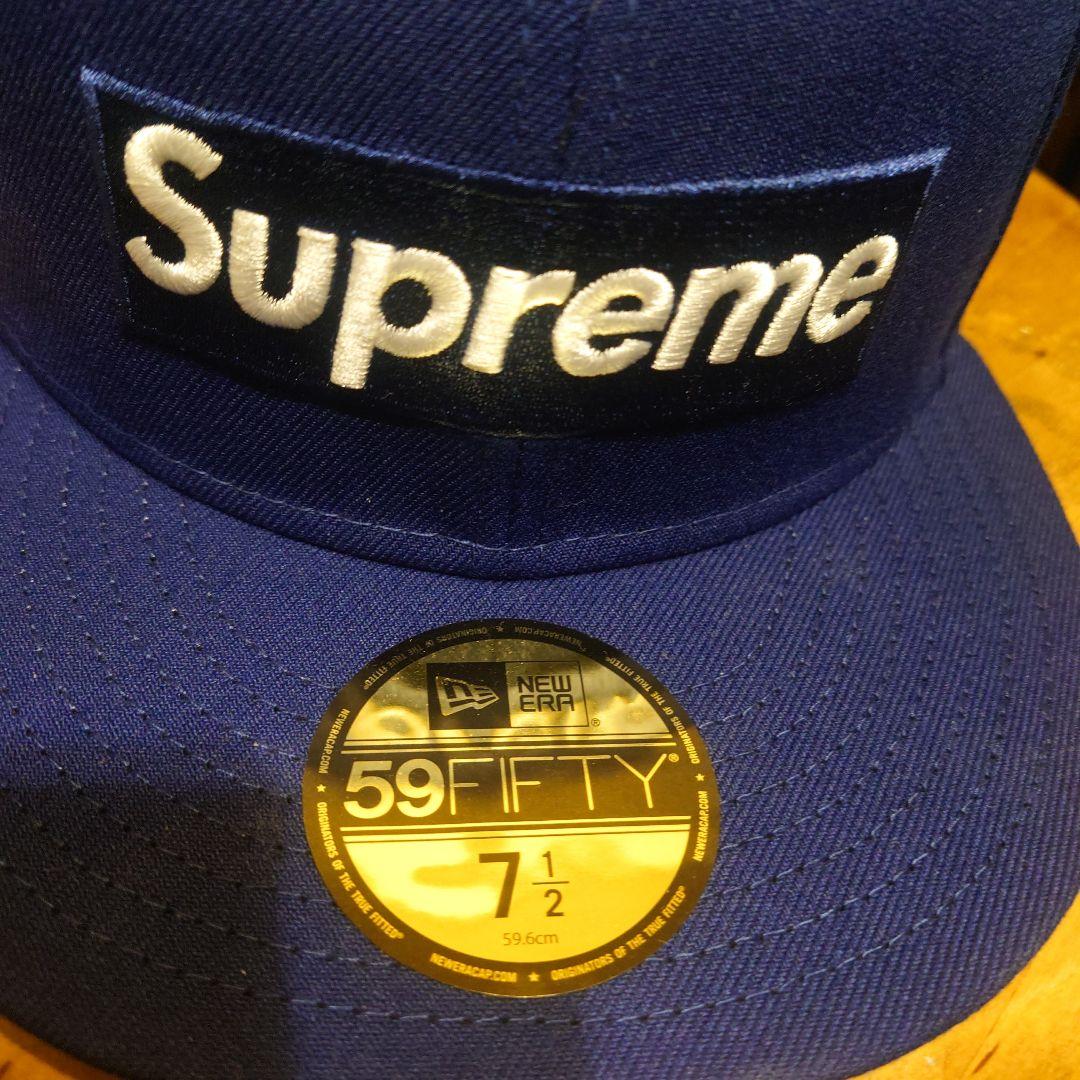 Supreme x New era LA 7 1/2青 新品・未使用品