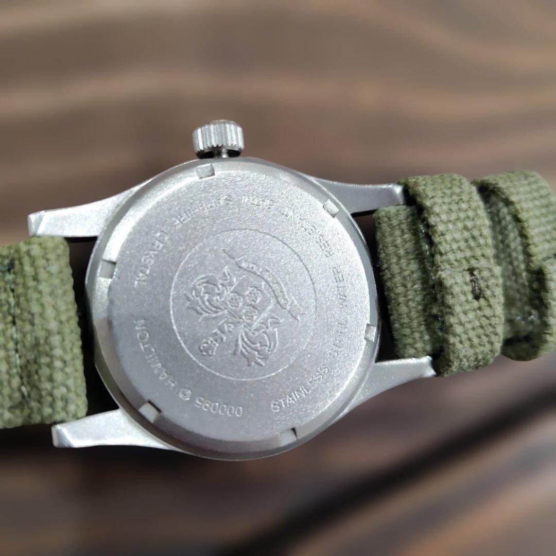 K*I様 Hamilton 　ハミルトン　手巻き時計 カーキ　Khaki　箱　ベ